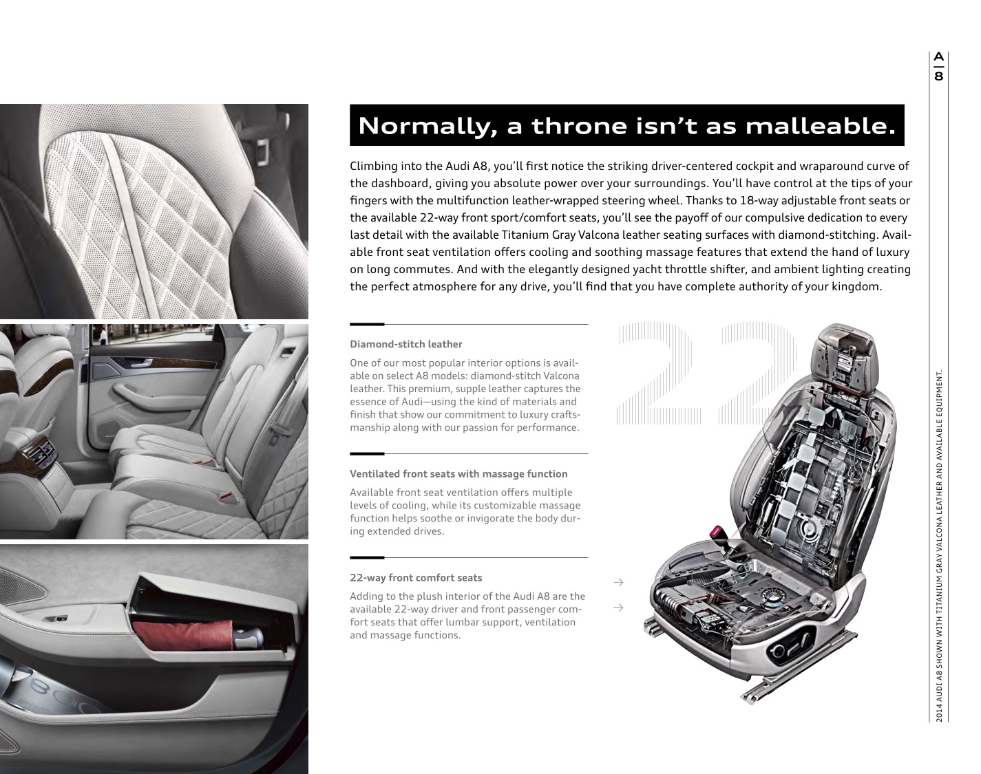 2014 Audi A8 Brochure Page 34